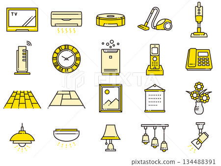 Living Room Icons 03 134488391