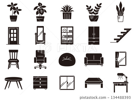 Living Room Icons 05 134488393