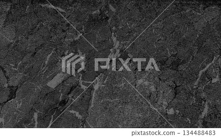 Dark black marble rock stone surface texture 134488483