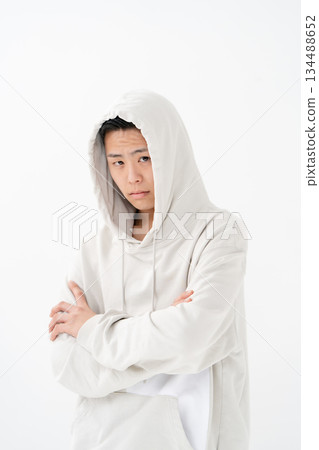 Boys, Teenagers, Portrait, Hoodie 134488652