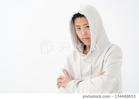 Boys, Teenagers, Portrait, Hoodie Boys, Teenagers, Portrait, Hoodie 134488653
