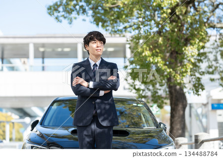 Businessman driver car Businessman driver car 134488784
