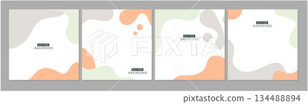 Vector minimal set backgrounds with abstract shapes. Vector minimal set backgrounds with abstract shapes. 134488894