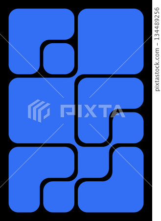 Rounded Corner Bento Grid Vector Layout Set. Colorful Geometric Collage Templates With Modern Trendy Composition For Posters, Covers, And Digital Design. Rounded Corner Bento Grid Vector Layout Set. Colorful Geometric Collage Templates With Modern Trendy Composition For Posters, Covers, And Digital Design. 134489256