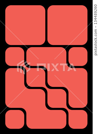 Trendy Bento Grid Vector Templates With Rounded Angles And Brick-Style Panels. Geometric Brutal Shapes In Different Sizes For Web Layouts And Modern Design Systems. Trendy Bento Grid Vector Templates With Rounded Angles And Brick-Style Panels. Geometric Brutal Shapes In Different Sizes For Web Layouts And Modern Design Systems. 134489260