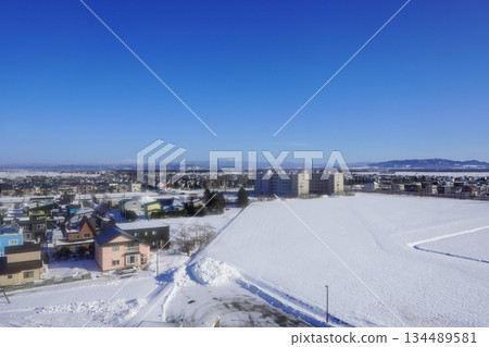 從南幌局看到的南幌市街景（2025年12月） 134489581