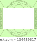 Tarot card style frame, melon color 134489617