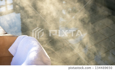 溫暖的溫泉圖片：夏威夷溫泉 134489650