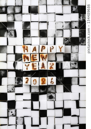 New Year's card material New Year 2026 New Year's card material New Year 2026 134489686