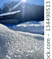 earth covered with snow 134490513