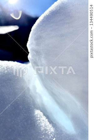 雪上積雪 134490514