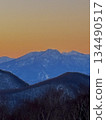 The Northern Alps dyed in the sunset 134490517