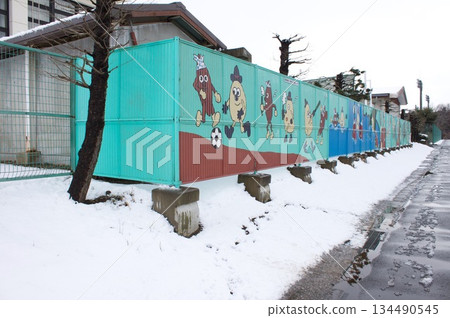 與雪的風景 134490545