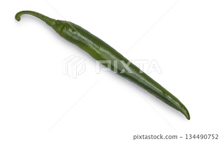 Top view peper on white background 134490752