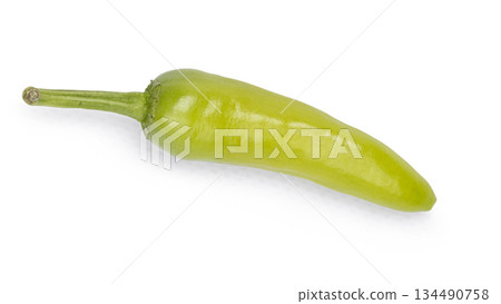 Top view peper on white background 134490758