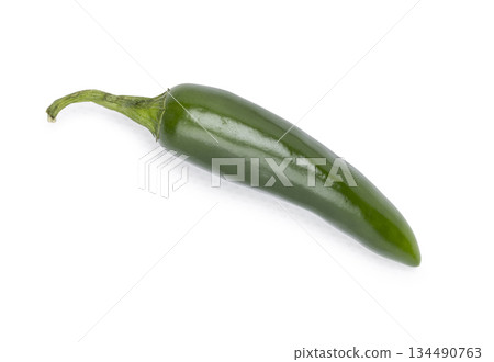 Top view peper on white background 134490763