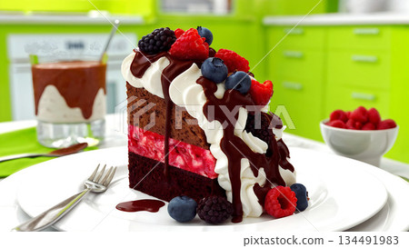 Perfect and delicious cakes 134491983