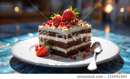 Perfect and delicious cakes 134491984