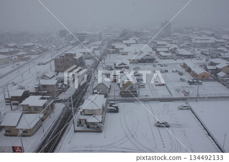 Town with snow Town with snow 134492133