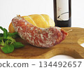 Italian salami, salami sausage, salami, sausage 134492657