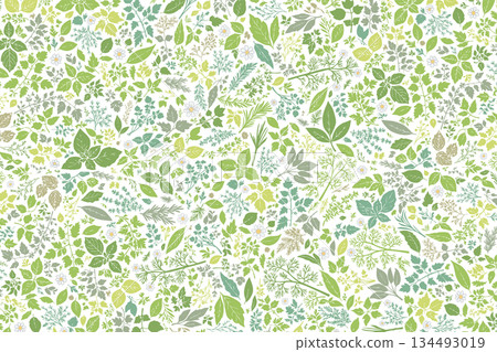 Herb pattern laid out on the front 134493019