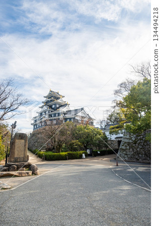 Okayama Prefecture (December) [Castles] Tour Okayama Castle in Okayama City, Okayama Prefecture: Crow Castle with its distinctive black walls 134494218