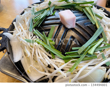 Hokkaido specialty Jingisukan lamb meat Hokkaido specialty Jingisukan lamb meat 134494801