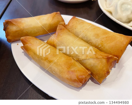 Chinese food spring rolls Chinese food spring rolls 134494980