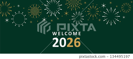 2026 happy new year firework wave vector illustration 2026 happy new year firework wave vector illustration 134495197