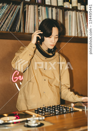 young male DJ young male DJ 134495441