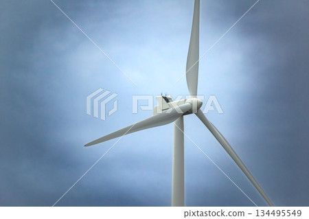 Wind turbine in nature with good weather Wind turbine in nature with good weather 134495549