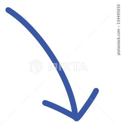 Completely hand-drawn ⭐︎ Simple blue hand-drawn down arrow icon Completely hand-drawn ⭐︎ Simple blue hand-drawn down arrow icon 134495650