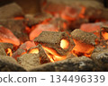 Burning charcoal 134496339