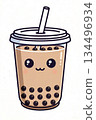 Cute tapioca milk tea 134496934