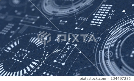 Technological background . New technologies. Engineering industry. Illustration . Technological background . New technologies. Engineering industry. Illustration . 134497285