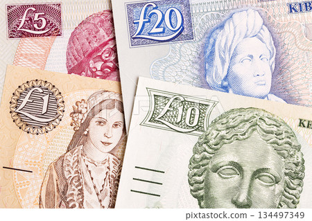 Closeup of Cypriot pounds - a business background Closeup of Cypriot pounds - a business background 134497349