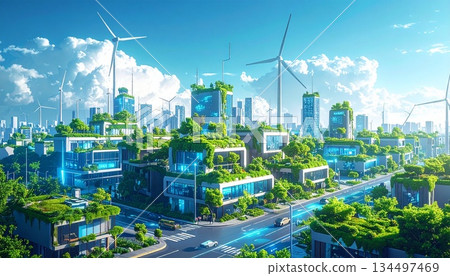 Smart City, IoT, Internet of Things, Connectivity, Network, Future, Technology 134497469