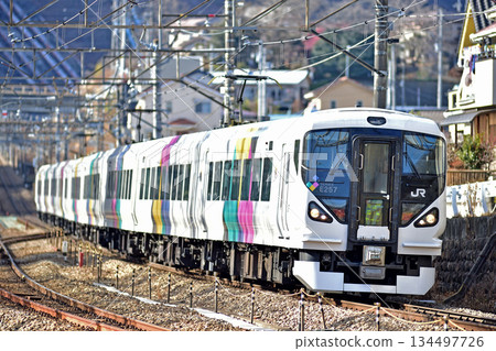 中央幹線上野原JR東日本E257系列M-109編組(松本)梓海司 中央幹線上野原JR東日本E257系列M-109編組(松本)梓海司 134497726