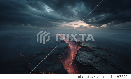 Cracks and lava Cracks and lava 134497801