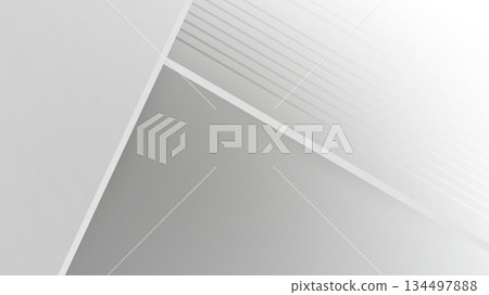 [Background material] Overlapping white and gray layers and shadows, copy space 134497888