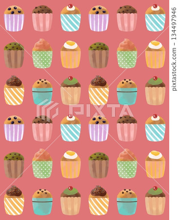 彩色鬆餅桌布 134497946