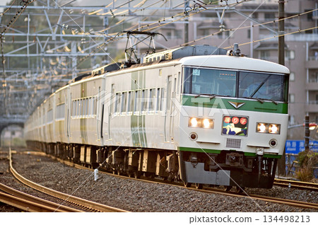 東海道本線萬鶴JR東日本系列185 C4編隊（大宮）舞者 134498213
