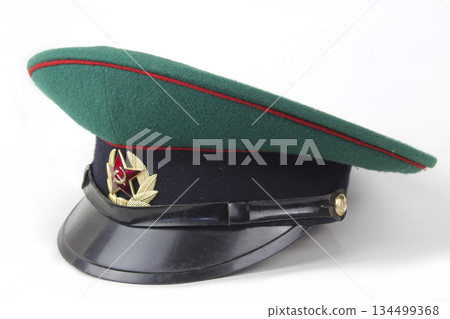 Green cap Soviet border guard 134499368