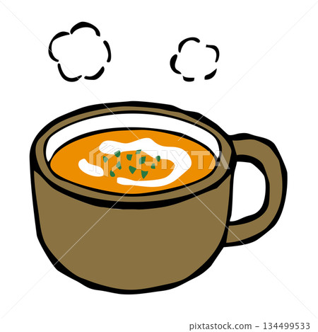Pumpkin soup pumpkin 134499533