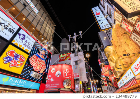 Dotonbori at night in Osaka 134499779