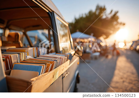Mobile library brings joy and knowledge to a quiet summer afternoon 134500123