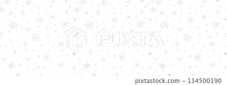 Snowflakes banner. Christmas ornaments. Happy Holiday background. Snow flake seamless pattern. Hello winter card. Color snowfall frame. Flying confetti. Celebration design. Vector illustration Snowflakes banner. Christmas ornaments. Happy Holiday background. Snow flake seamless pattern. Hello winter card. Color snowfall frame. Flying confetti. Celebration design. Vector illustration 134500190