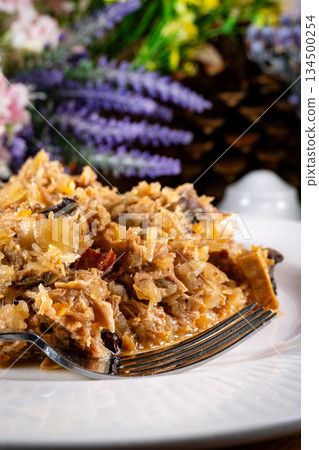 Bigos - traditional Polish food. 134500254