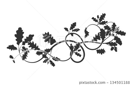 A printed decoration featuring pattern oak tree 134501188