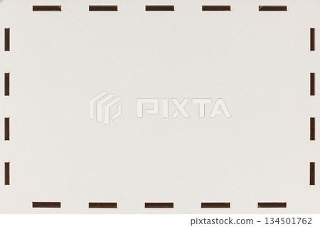 Clean White Background with Dark Slotted Border Frame Design 134501762